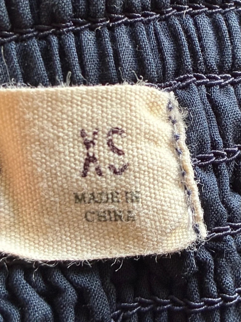 Hollister Navy Blue Eyelet Embroidery Dress - Picture 7 of 8